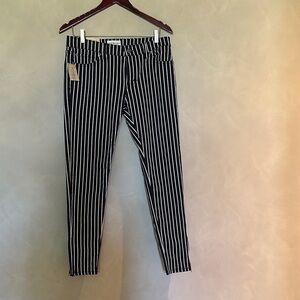 Demin & Supply Ralph Lauren Black Stripped Skinny Jeans NWT size 30